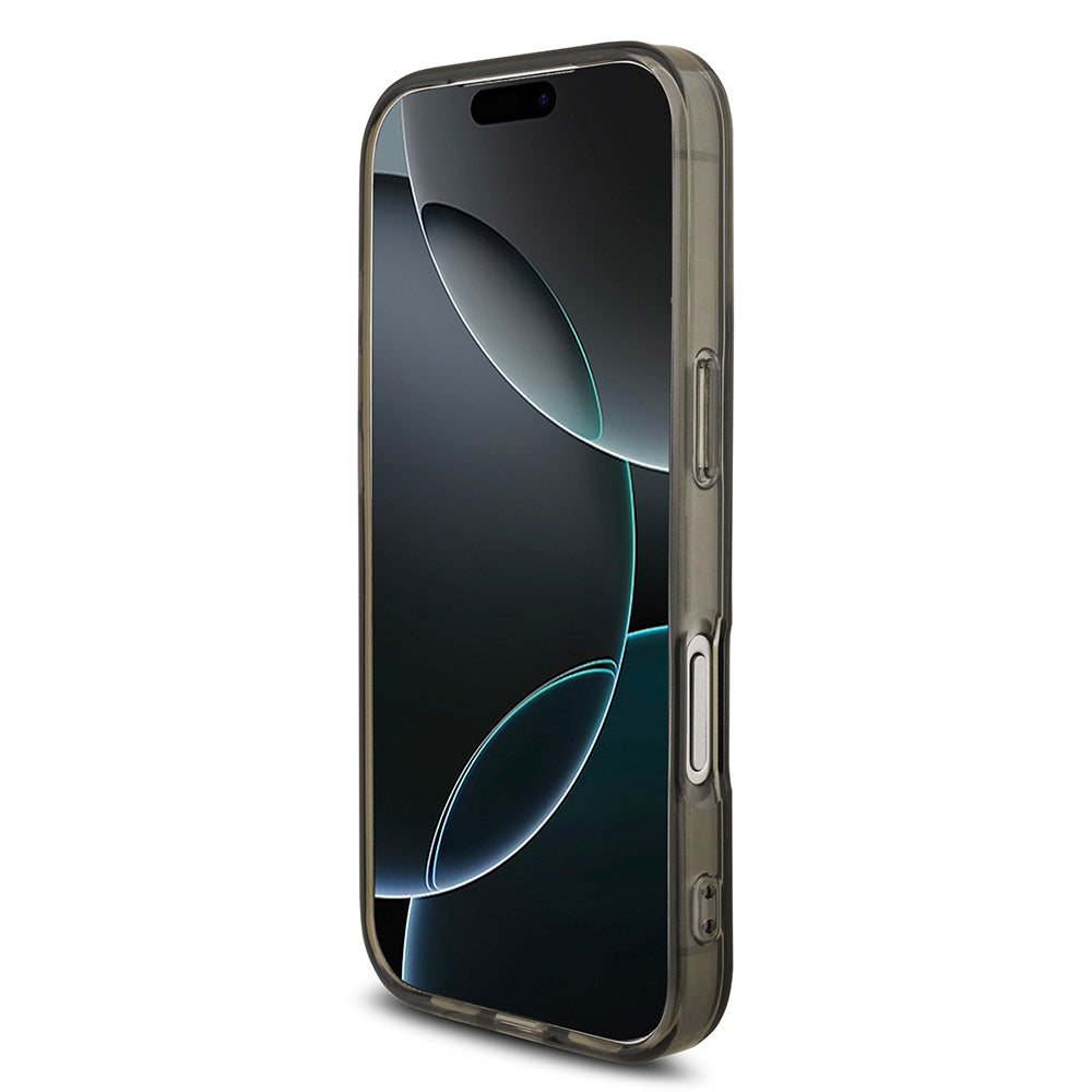 iPhone 17 Pro Kılıf AMG Orijinal Lisanslı M-safe Şarj Özellikli IML Baskı Logolu Çift Katmanlı Bow Lines Kılıf