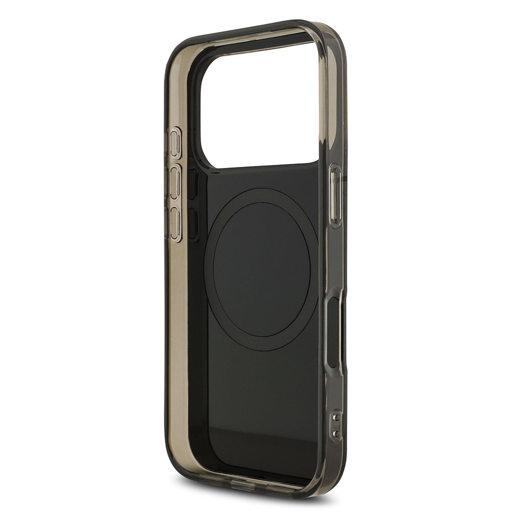 iPhone 17 Pro Kılıf AMG Orijinal Lisanslı M-safe Şarj Özellikli IML Baskı Logolu Çift Katmanlı Bow Lines Kılıf