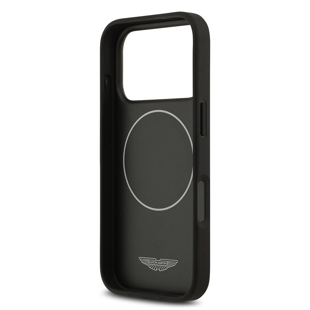 iPhone 17 Pro Kılıf Aston Martin Orijinal Lisanslı M-safe Şarj Özellikli Karbon Fiber Kılıf