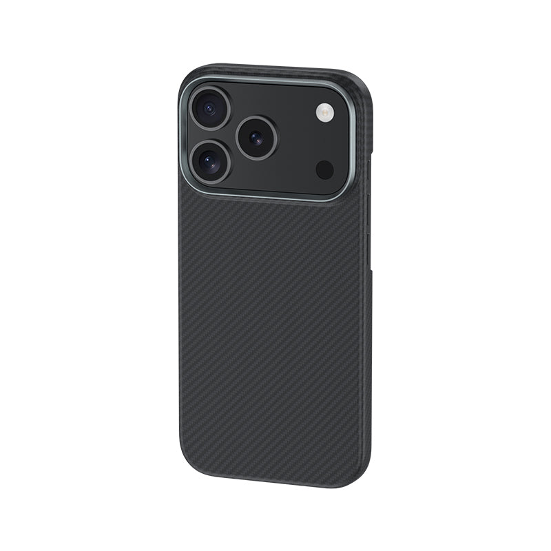 iPhone 17 Pro Kılıf Benks M-safe Şarj Özellikli Metal Kamera Çerçeveli Magnetik ArmorAir 600D Kevlar Karbon Fiber Kılıf