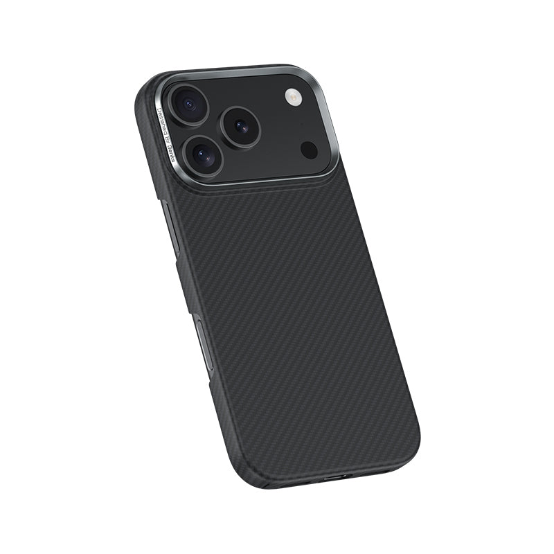 iPhone 17 Pro Kılıf Benks M-safe Şarj Özellikli Metal Kamera Çerçeveli Magnetik ArmorAir 600D Kevlar Karbon Fiber Kılıf