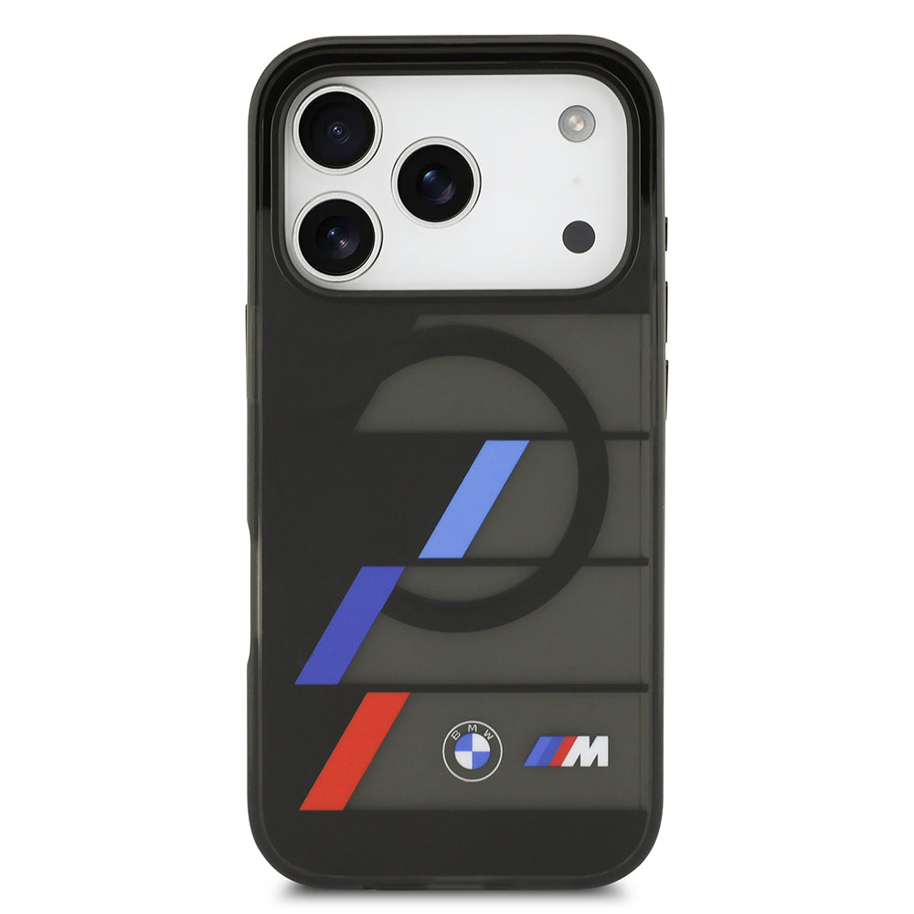 iPhone 17 Pro Kılıf BMW Orijinal Lisanslı M-safe Şarj Özellikli IML Baskılı Üç Renkli M Dizayn Kılıf