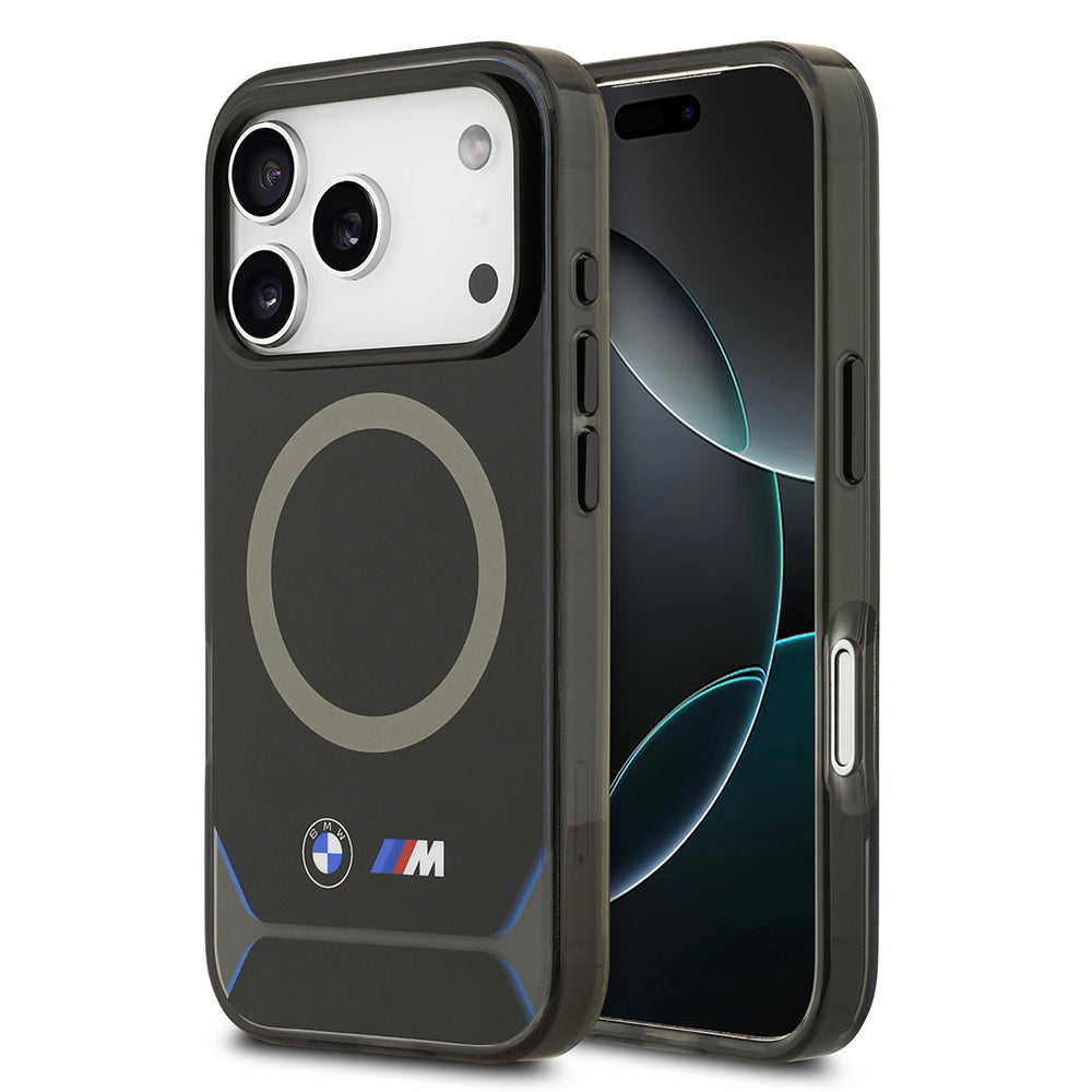iPhone 17 Pro Kılıf BMW Orijinal Lisanslı M-safe Şarj Özellikli Metal Buton Tasarımlı IML Baskılı M Dizayn Kılıf