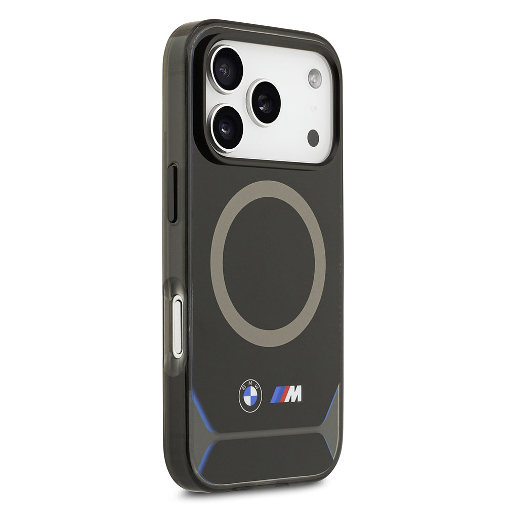 iPhone 17 Pro Kılıf BMW Orijinal Lisanslı M-safe Şarj Özellikli Metal Buton Tasarımlı IML Baskılı M Dizayn Kılıf