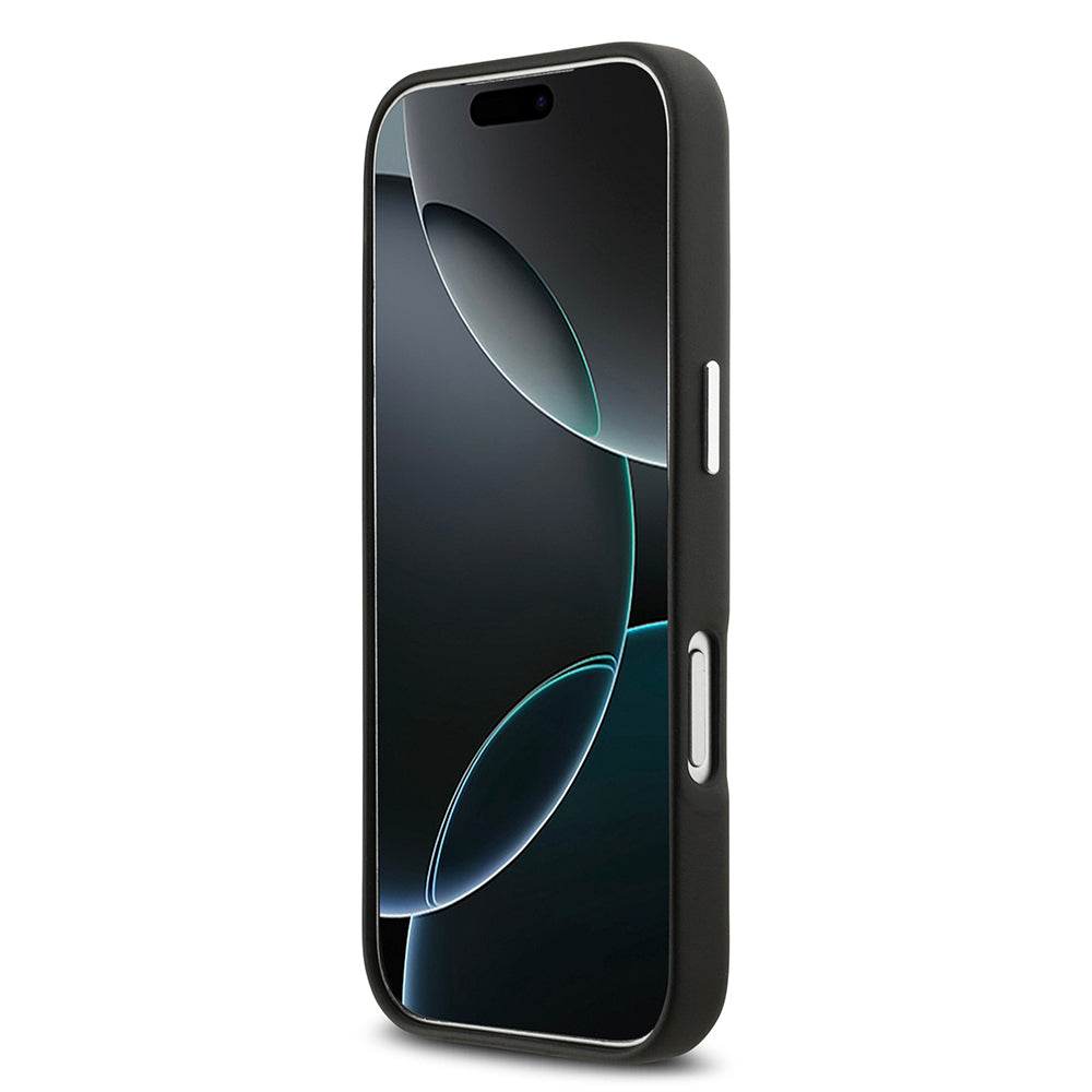 iPhone 17 Pro Kılıf BMW Orijinal Lisanslı M-safe Şarj Özellikli Metal Logolu Tam Kaplama Deri Kılıf