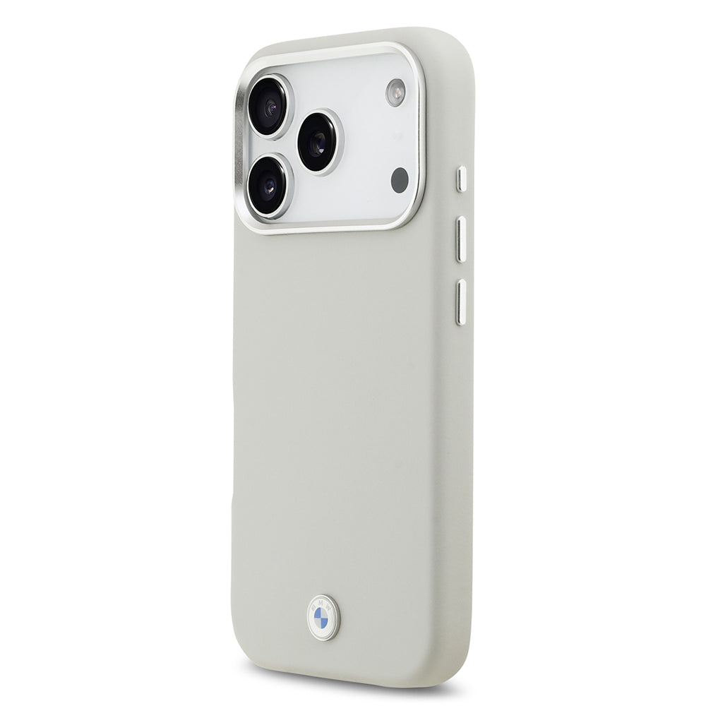 iPhone 17 Pro Kılıf BMW Orijinal Lisanslı M-safe Şarj Özellikli Metal Logolu Tam Kaplama Deri Kılıf