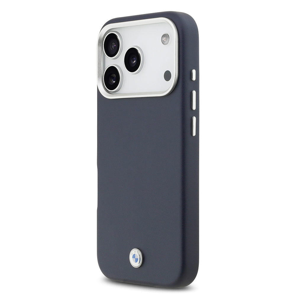 iPhone 17 Pro Kılıf BMW Orijinal Lisanslı M-safe Şarj Özellikli Metal Logolu Tam Kaplama Deri Kılıf