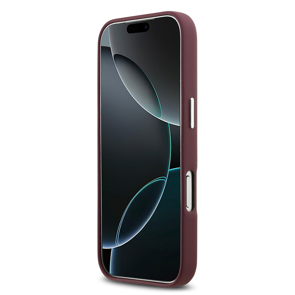 iPhone 17 Pro Kılıf BMW Orijinal Lisanslı M-safe Şarj Özellikli Metal Logolu Tam Kaplama Deri Kılıf