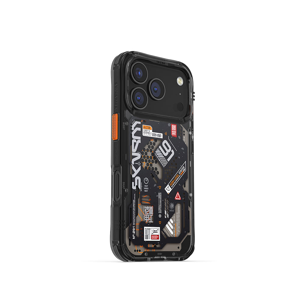 iPhone 17 Pro Kılıf Desenli Airbag Tasarımlı Skinarma Spectra Kılıf