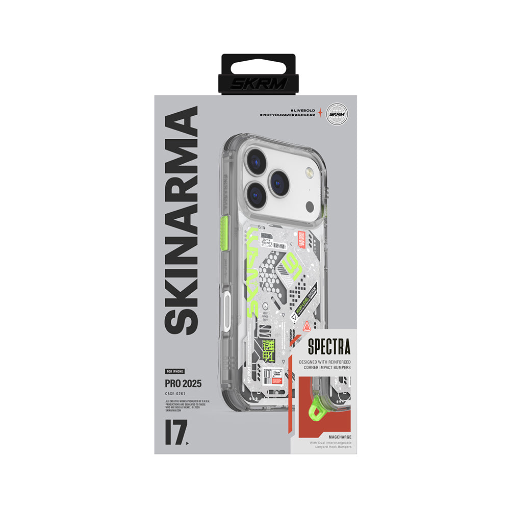 iPhone 17 Pro Kılıf Desenli Airbag Tasarımlı Skinarma Spectra Kılıf