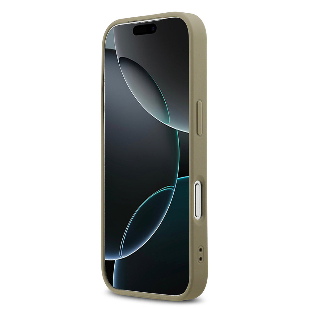 iPhone 17 Pro Kılıf DKNY Orjinal Lisanslı M-safe Şarj Özellikli 3D Yazılı Grid Pattern Kılıf