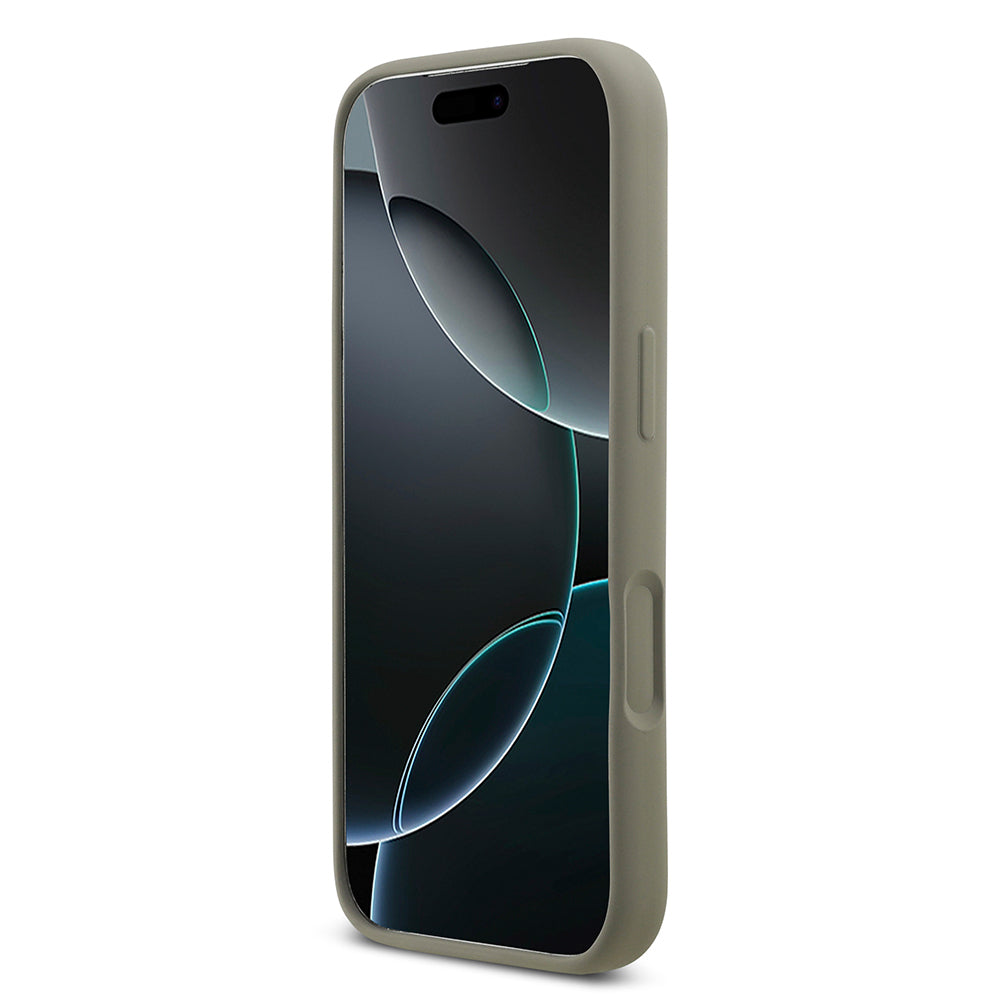 iPhone 17 Pro Kılıf DKNY Orjinal Lisanslı M-safe Şarj Özellikli Metal Logolu Silikon Kılıf