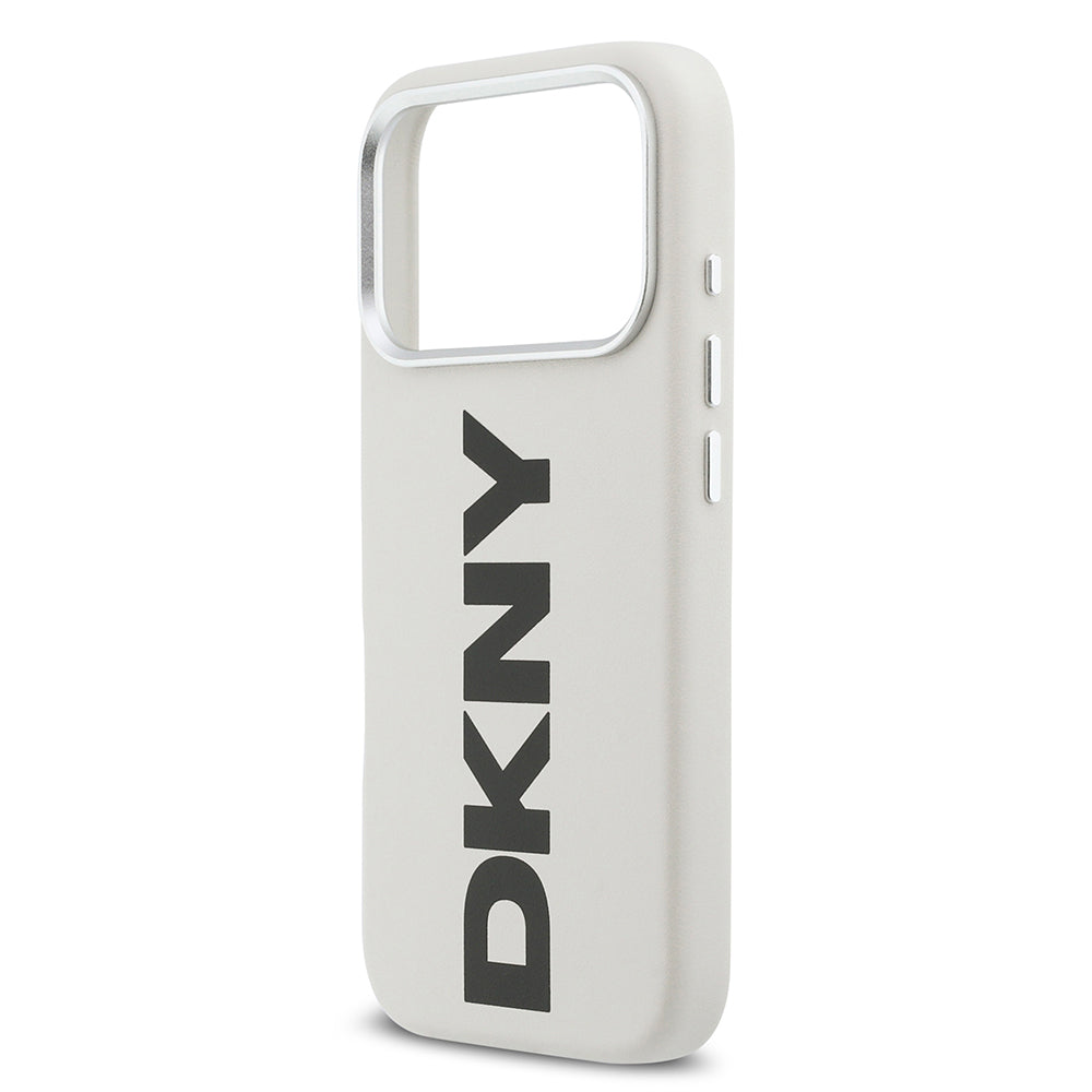 iPhone 17 Pro Kılıf DKNY Orjinal Lisanslı M-safe Şarj Özellikli PU Büyük Dikey Logolu Kılıf