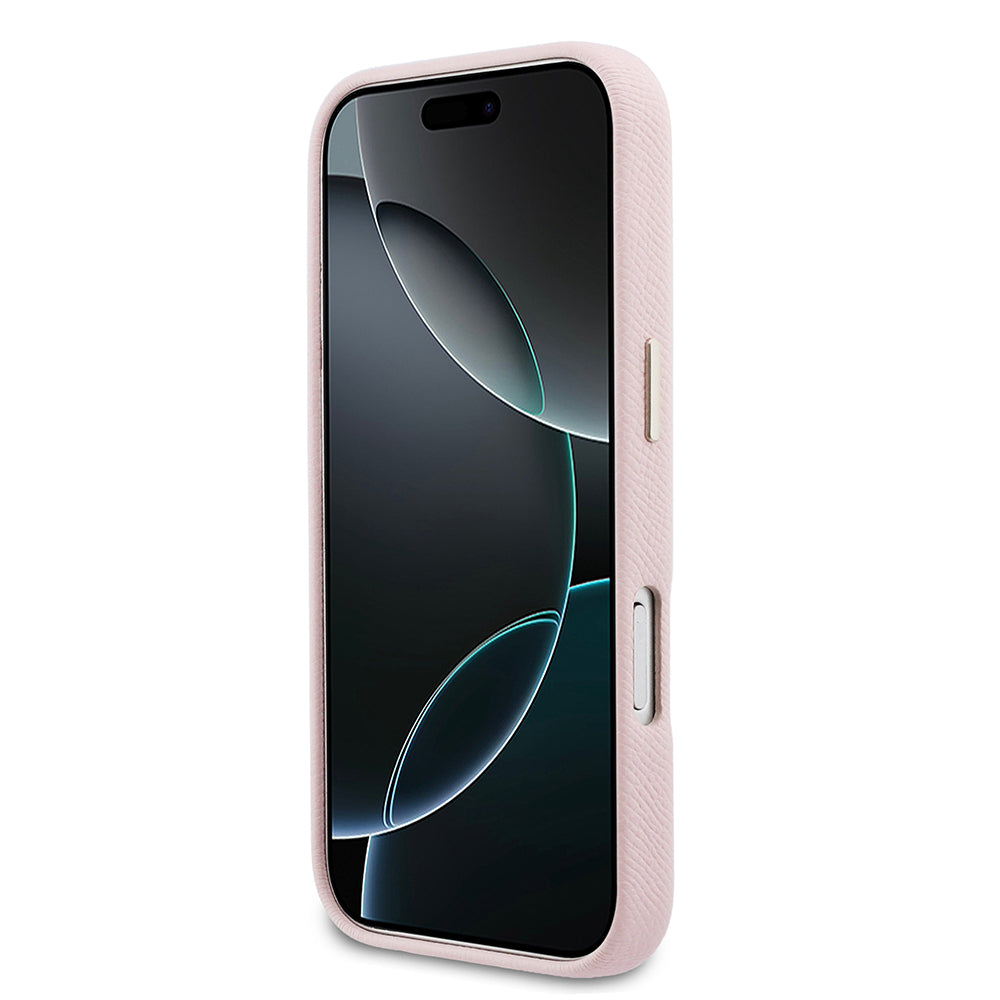 iPhone 17 Pro Kılıf Guess Orijinal Lisanslı 4G Büyük Metal Kamera Çerçeveli PU Deri Resin Kılıf