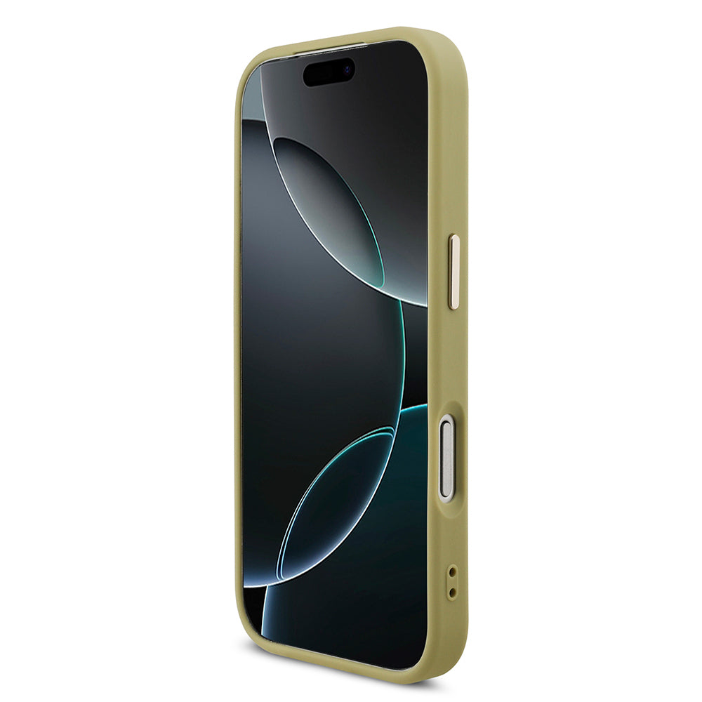 iPhone 17 Pro Kılıf Guess Orijinal Lisanslı 4G Büyük Metal Kamera Çerçeveli ve Logolu Glitter Kılıf