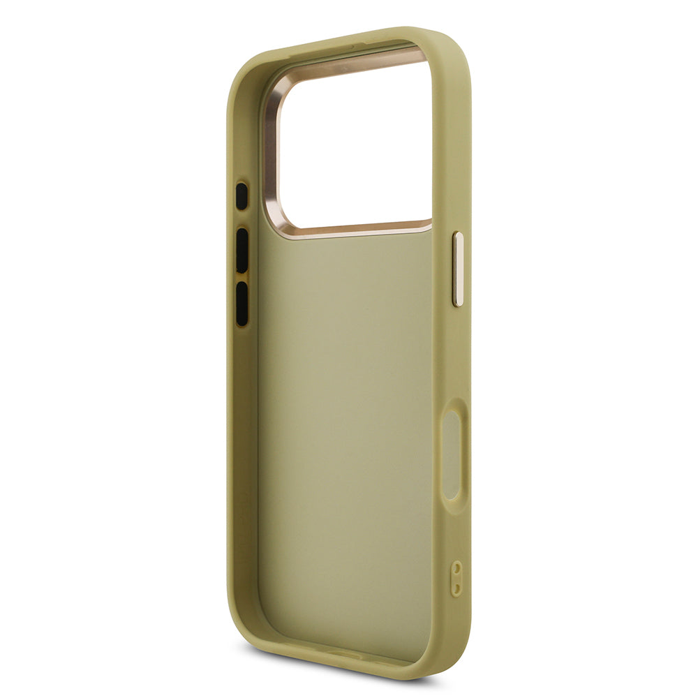 iPhone 17 Pro Kılıf Guess Orijinal Lisanslı 4G Büyük Metal Kamera Çerçeveli ve Logolu Glitter Kılıf