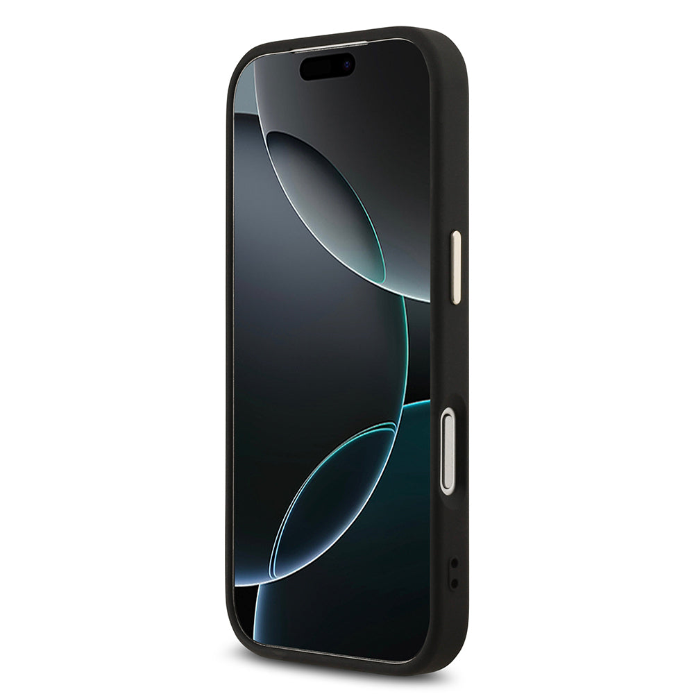 iPhone 17 Pro Kılıf Guess Orijinal Lisanslı 4G Büyük Metal Kamera Çerçeveli ve Logolu Glitter Kılıf