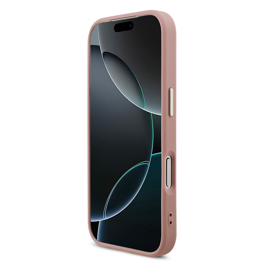 iPhone 17 Pro Kılıf Guess Orijinal Lisanslı 4G Büyük Metal Kamera Çerçeveli ve Logolu Glitter Kılıf