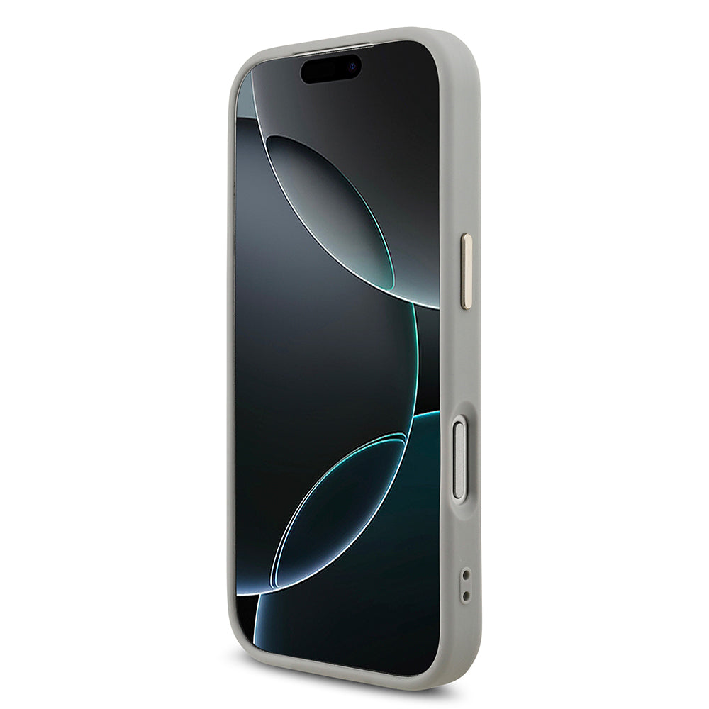 iPhone 17 Pro Kılıf Guess Orijinal Lisanslı 4G Büyük Metal Kamera Çerçeveli ve Logolu Glitter Kılıf