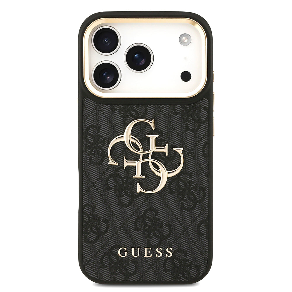 iPhone 17 Pro Kılıf Guess Orijinal Lisanslı 4G Büyük Metal Logolu Kalın Askılı Kılıf