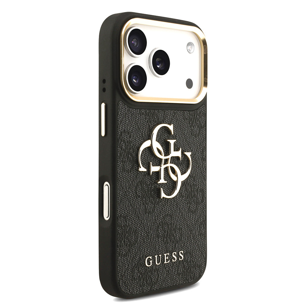iPhone 17 Pro Kılıf Guess Orijinal Lisanslı 4G Büyük Metal Logolu Kalın Askılı Kılıf