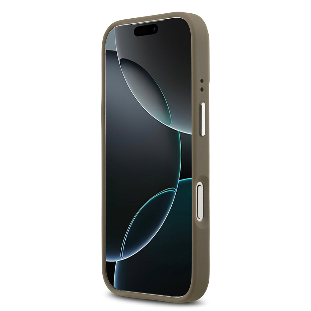 iPhone 17 Pro Kılıf Guess Orijinal Lisanslı Grained 4G Metal Büyük Logolu Kılıf