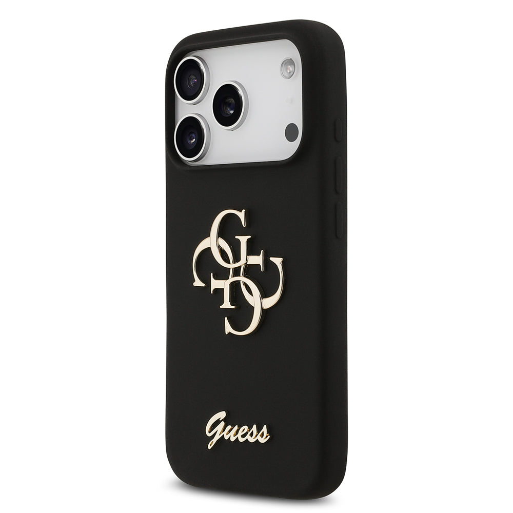 iPhone 17 Pro Kılıf Guess Orijinal Lisanslı Grained Yazı Logolu Kılıf