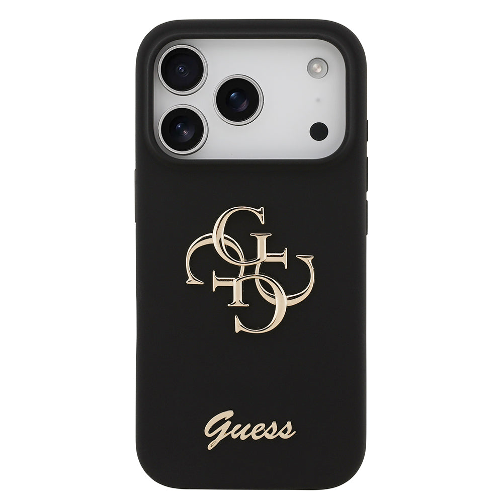 iPhone 17 Pro Kılıf Guess Orijinal Lisanslı Grained Yazı Logolu Kılıf