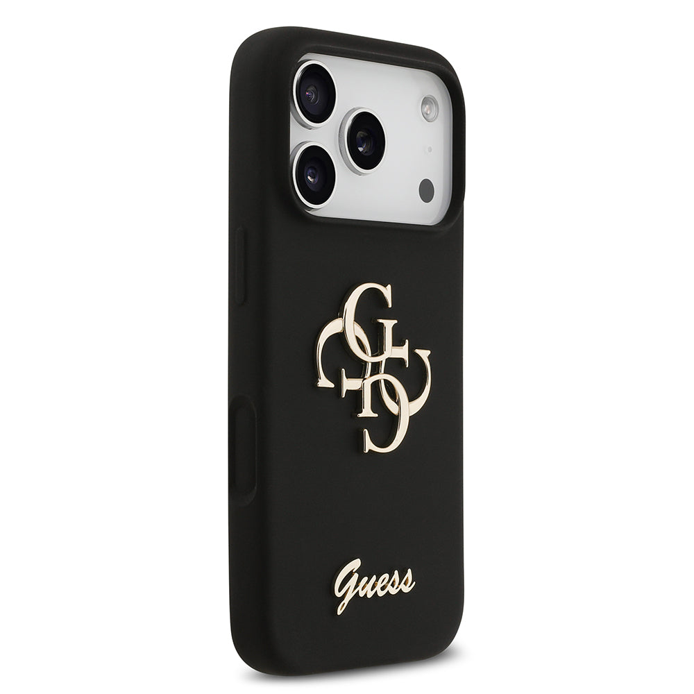 iPhone 17 Pro Kılıf Guess Orijinal Lisanslı Grained Yazı Logolu Kılıf