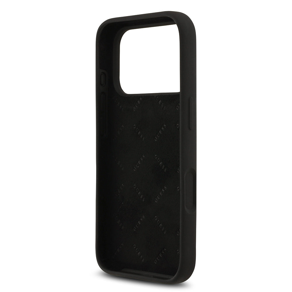 iPhone 17 Pro Kılıf Guess Orijinal Lisanslı Grained Yazı Logolu Kılıf