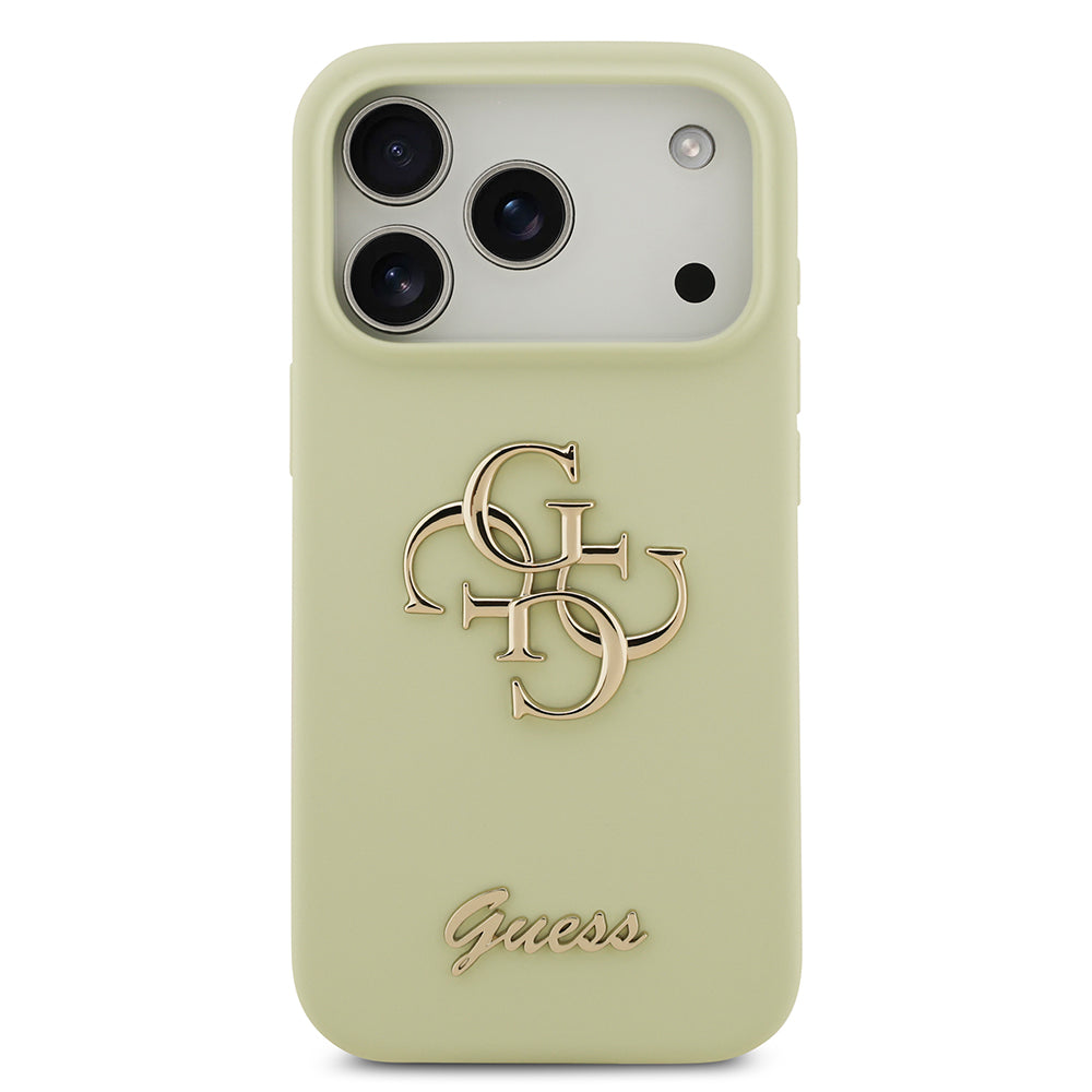 iPhone 17 Pro Kılıf Guess Orijinal Lisanslı Grained Yazı Logolu Kılıf