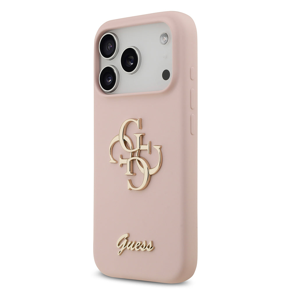 iPhone 17 Pro Kılıf Guess Orijinal Lisanslı Grained Yazı Logolu Kılıf