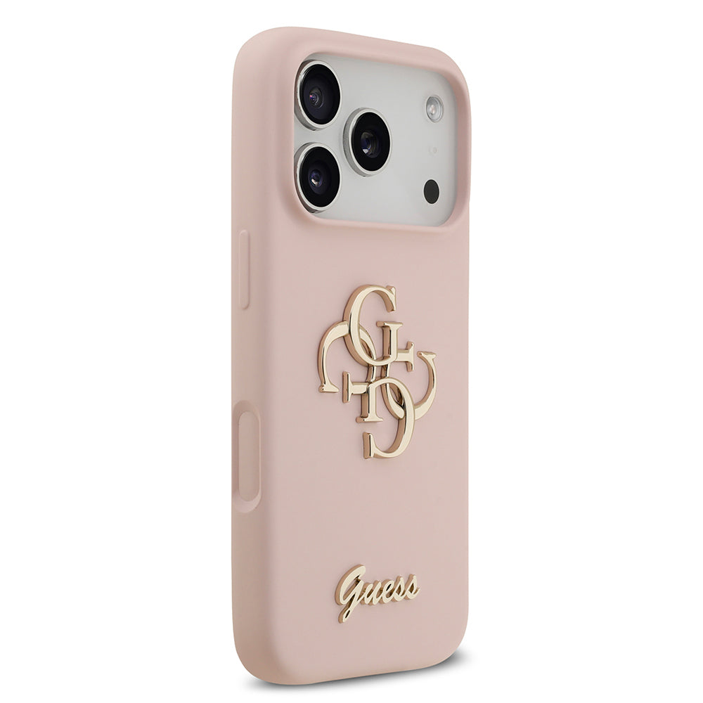 iPhone 17 Pro Kılıf Guess Orijinal Lisanslı Grained Yazı Logolu Kılıf