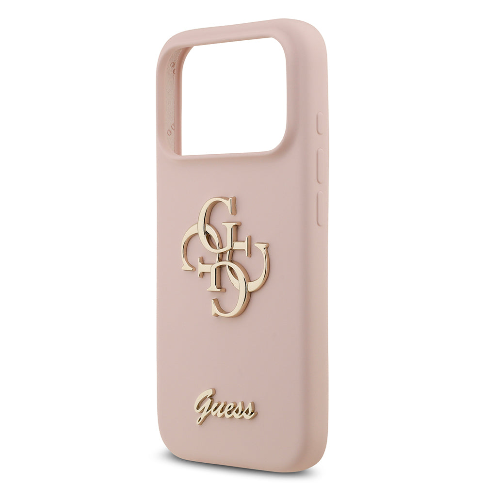 iPhone 17 Pro Kılıf Guess Orijinal Lisanslı Grained Yazı Logolu Kılıf