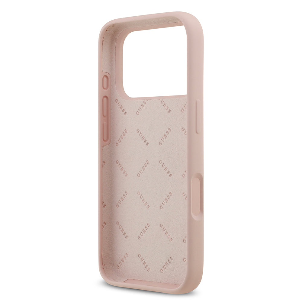 iPhone 17 Pro Kılıf Guess Orijinal Lisanslı Grained Yazı Logolu Kılıf