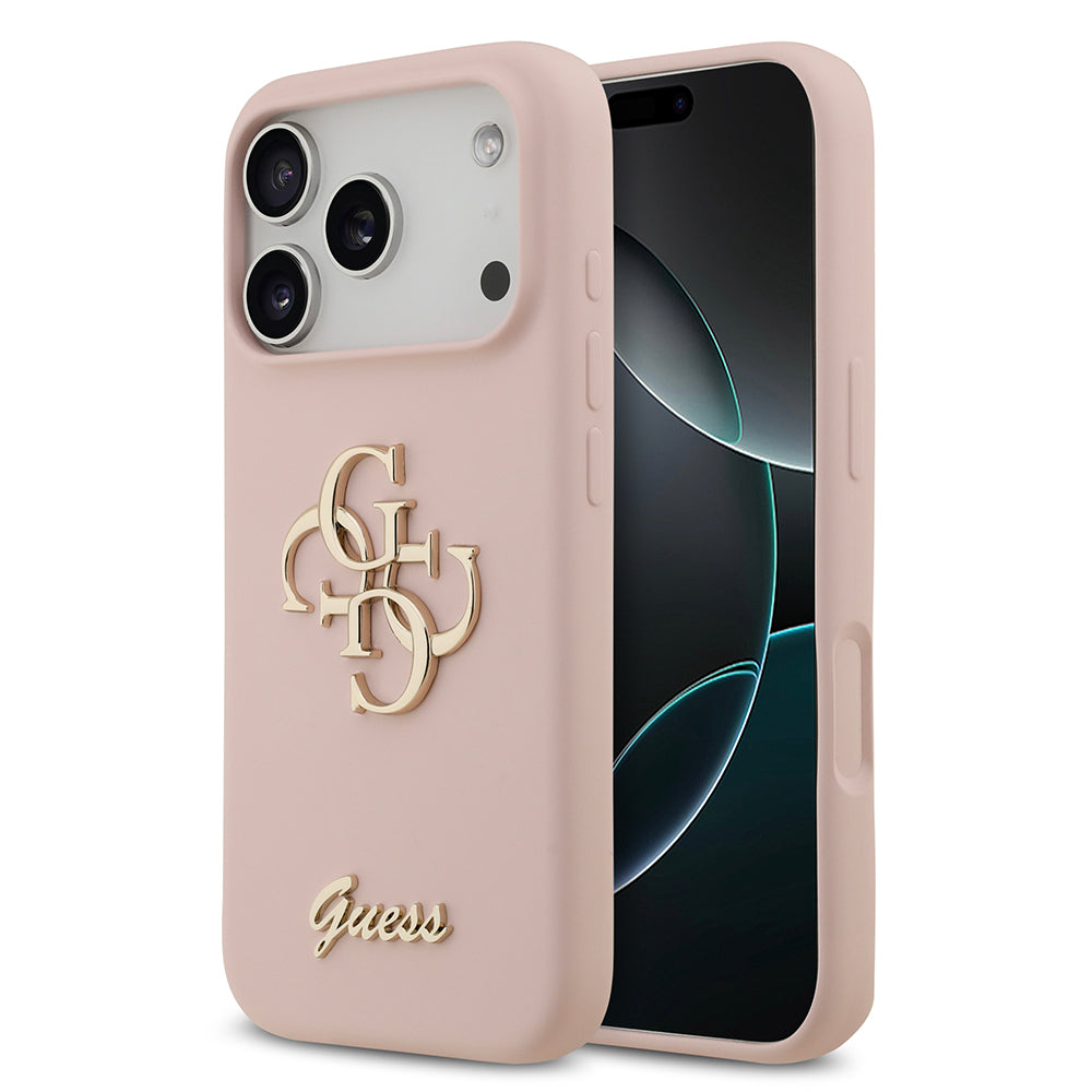 iPhone 17 Pro Kılıf Guess Orijinal Lisanslı Grained Yazı Logolu Kılıf
