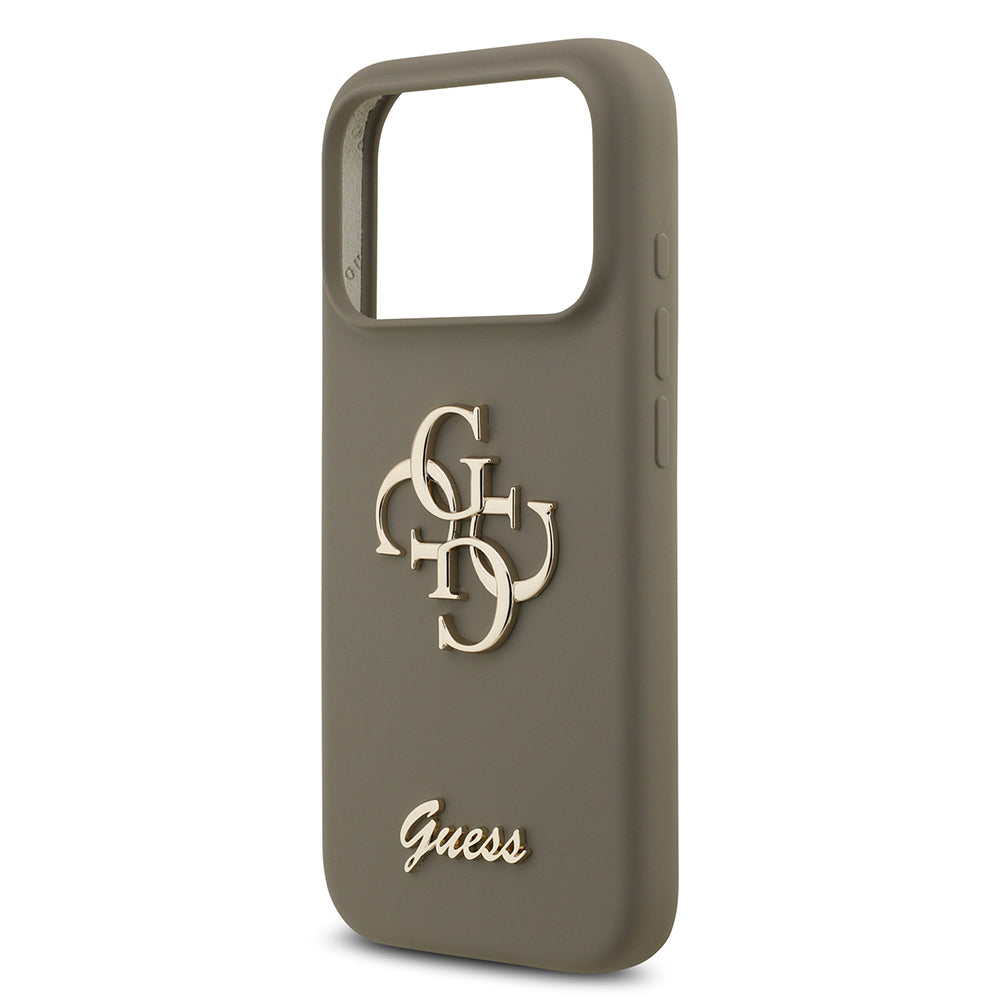 iPhone 17 Pro Kılıf Guess Orijinal Lisanslı Grained Yazı Logolu Kılıf