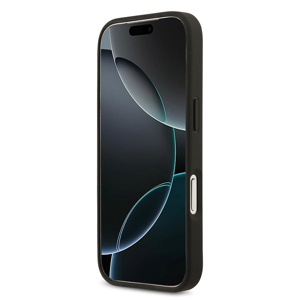 iPhone 17 Pro Kılıf Guess Orijinal Lisanslı Gül Baskılı Büyük Metal Logo Dizaynlı Kılıf