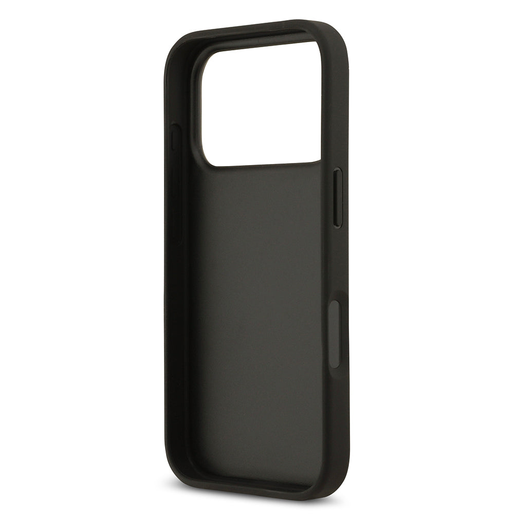 iPhone 17 Pro Kılıf Guess Orijinal Lisanslı Gül Baskılı Büyük Metal Logo Dizaynlı Kılıf