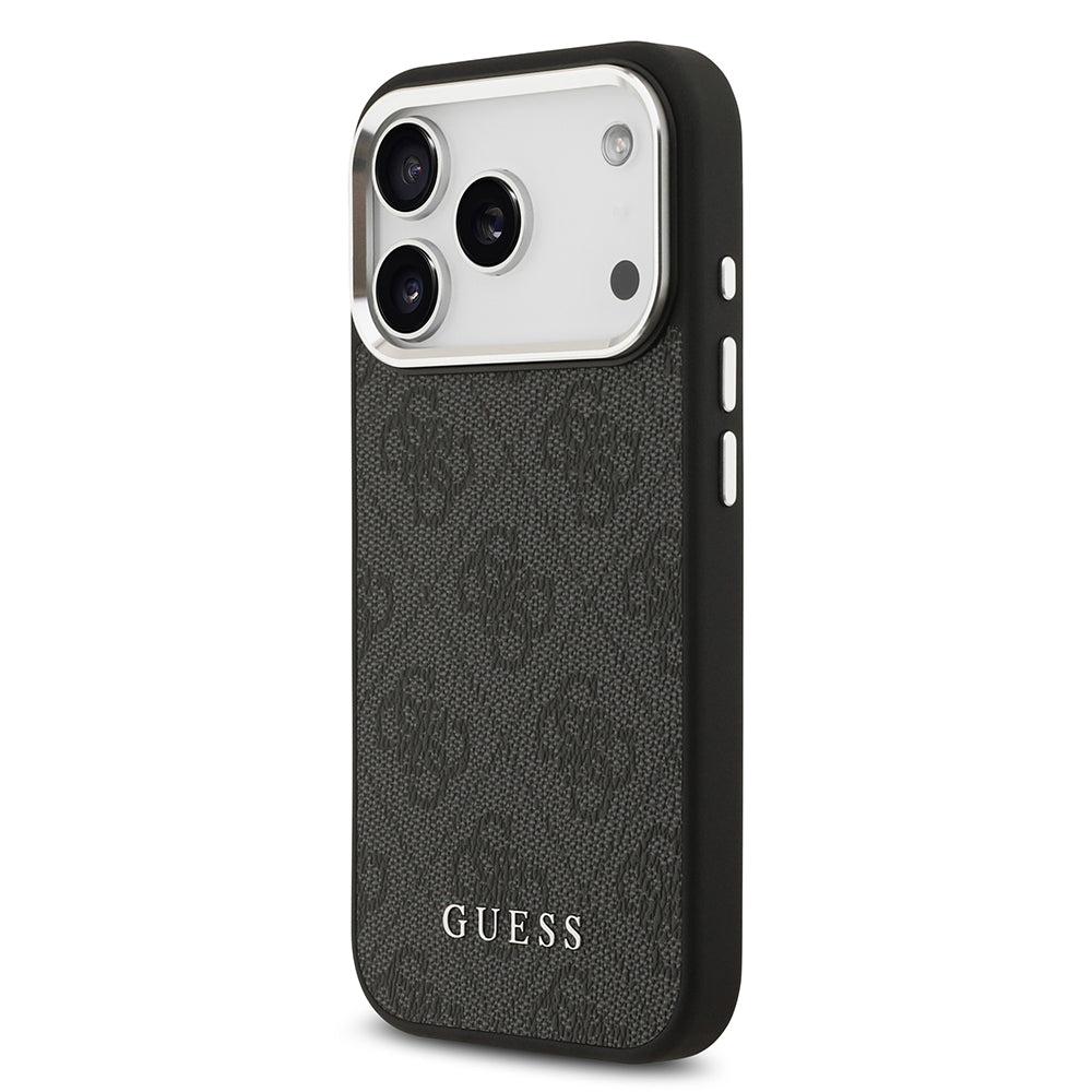 iPhone 17 Pro Kılıf Guess Orijinal Lisanslı M-safe Şarj Özellikli 4G Klasik Yazı Logolu Kılıf