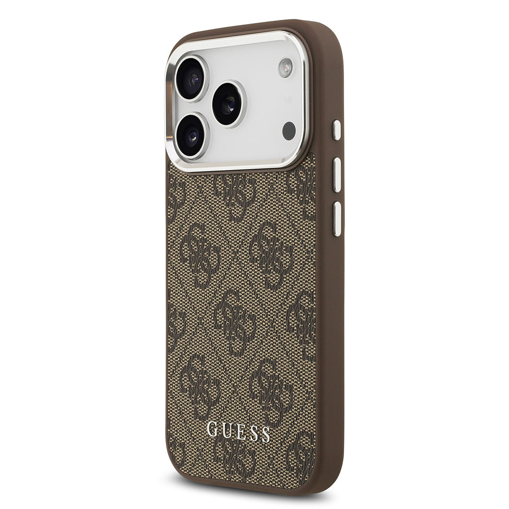 iPhone 17 Pro Kılıf Guess Orijinal Lisanslı M-safe Şarj Özellikli 4G Klasik Yazı Logolu Kılıf
