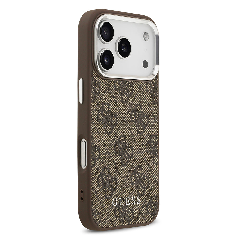 iPhone 17 Pro Kılıf Guess Orijinal Lisanslı M-safe Şarj Özellikli 4G Klasik Yazı Logolu Kılıf