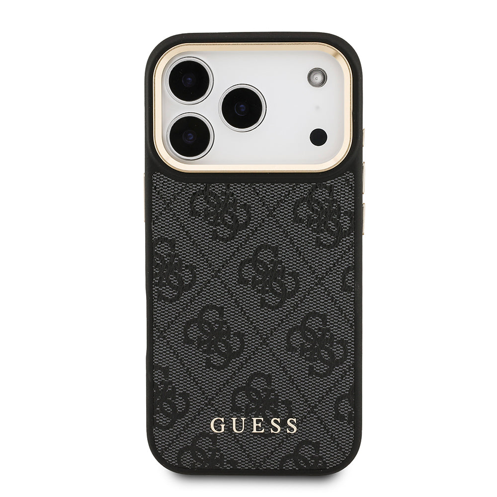 iPhone 17 Pro Kılıf Guess Orijinal Lisanslı M-safe Şarj Özellikli Askılı ve 4G Logo Kartlıklı Kılıf