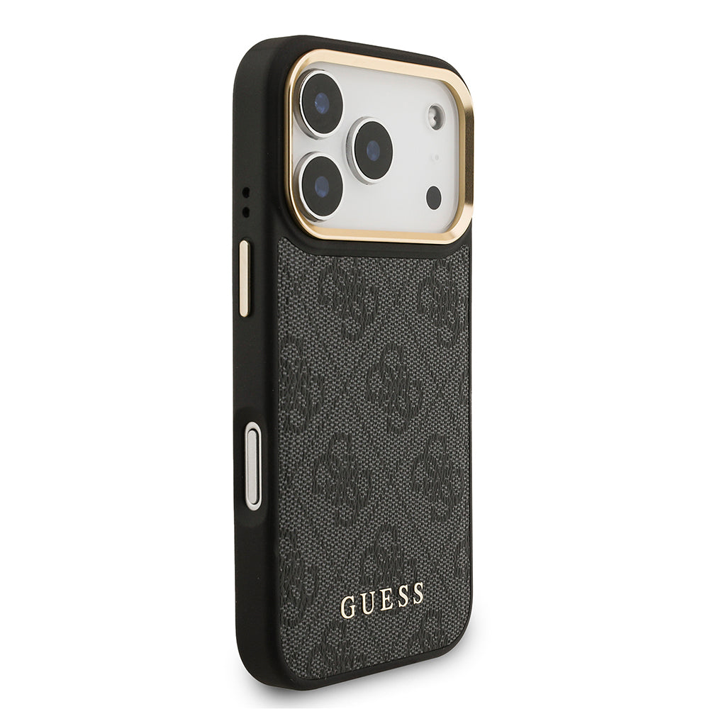 iPhone 17 Pro Kılıf Guess Orijinal Lisanslı M-safe Şarj Özellikli Askılı ve 4G Logo Kartlıklı Kılıf
