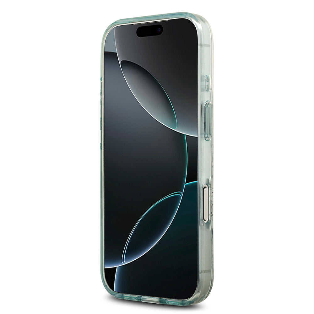 iPhone 17 Pro Kılıf Guess Orijinal Lisanslı M-safe Şarj Özellikli Flower Tonal Circle Kılıf