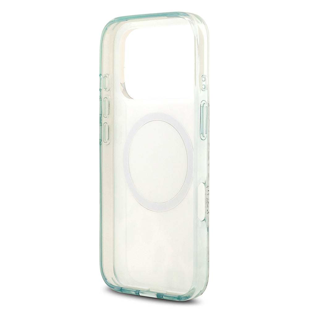 iPhone 17 Pro Kılıf Guess Orijinal Lisanslı M-safe Şarj Özellikli Flower Tonal Circle Kılıf