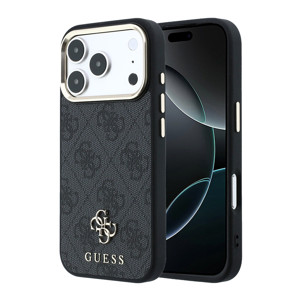 iPhone 17 Pro Kılıf Guess Orijinal Lisanslı M-safe Şarj Özellikli Small 4G Classic Logolu Kılıf