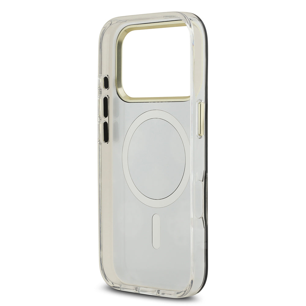 iPhone 17 Pro Kılıf Guess Orijinal Lisanslı Metal Kamera Çerçeveli Simli Aynalı Kılıf