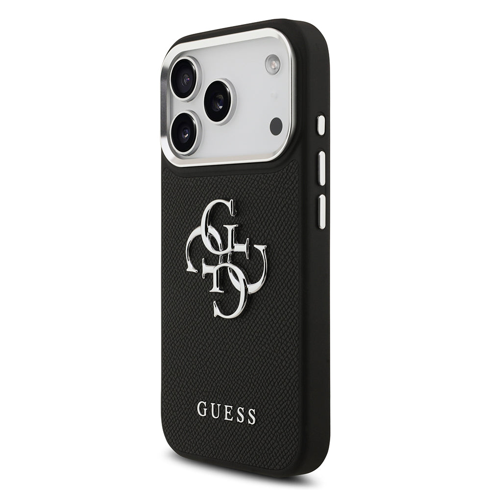 iPhone 17 Pro Kılıf Guess Orijinal Lisanslı PU Deri 4G Büyük Metal Logo Dizaynlı Kılıf