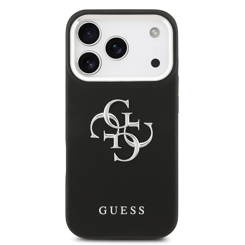 iPhone 17 Pro Kılıf Guess Orijinal Lisanslı PU Deri 4G Büyük Metal Logo Dizaynlı Kılıf